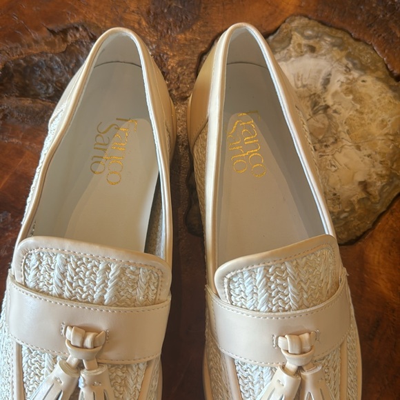 New Franco Sarto beige Rattan slip on loafers 7.5 - Picture 5 of 8